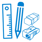 Erasers, Pencils, Sharpners & Scales 